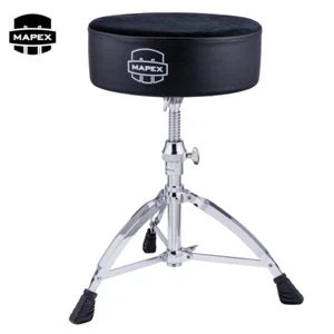 Mapex T680 Round Seat With Cloth Top Double Braced Drum Throne Black - Picture 1 of 1