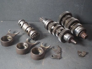 HONDA CB350 K 1974  - 8407- GEAR BOX COMPLETE + GEAR SHAFT + SHIFT VORKS - Bild 1 von 9