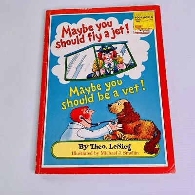 Maybe You Should Fly A Jet by Theo LeSieg Dr Seuss Beginner Books 1981 - Image 1 of 4