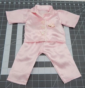 Small Small World Beatrice Collection Pink Satin Pajama Top Pants Doll Clothing - Picture 1 of 7