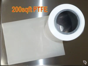 .12mm 200sq/ft White Virgin PTFE 5mil Sheet Roll - Picture 1 of 1