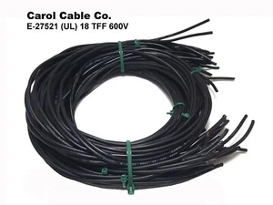 Carol 18 AWG Filo di aggancio incagliato (40 ea. X 32" Lunghezze) 106,6 Ft Totali, Nero - Foto 1 di 6
