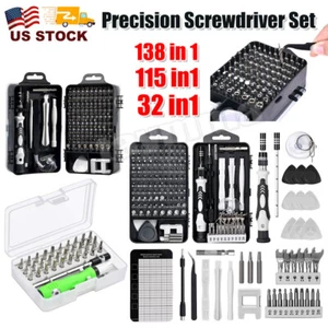 Juego de destornilladores de precisión 138 en 1 mini herramienta de reparación magnética multifunción TORX - Imagen 1 de 29