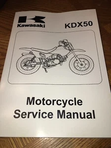 OEM KAWASAKI 2003-2004 KDX50 MOTORCYCLE SERVICE MANUAL 99924-1305-02 NOS - Picture 1 of 3