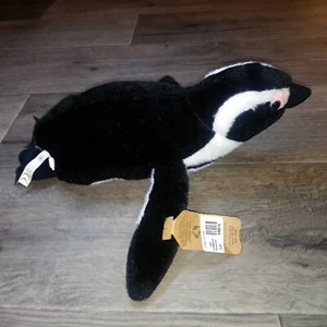 Vtg The Petting Zoo Recycled ABF Swimming Penguin Plush Black Stuffed Animal 16" - Picture 1 of 10