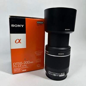 Sony DT 55-200mm f/4-5.6 A-Mount Zoomobjektiv SAL55200-2 komplett mit Box - Bild 1 von 9