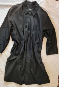 Boss Herren Mantel, Trenchcoat, schwarz, gut erhalten, Größe 46+B - Bild 1 von 5