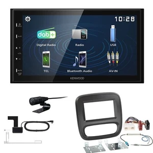 Kenwood 2DIN DAB+ Autoradio für Opel Vivaro ab 2014 schwarz - Bild 1 von 5