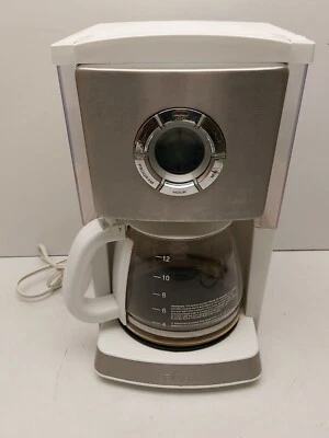 Gevalia Kaffe 12 Cup Automatic Coffee Maker CM650 White - Image 1 of 4