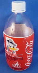 Botella de vidrio envolvente de espuma Coca-Cola del 15 aniversario de Disney World Pato Donald - Imagen 1 de 3