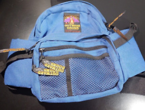 Outward Hound Pet Gear Hiking Travel Gear Blue Black Camping Dog Bag Backpack