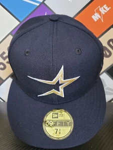 HAT CLUB NEW ERA 59FIFTY HOUSTON ASTROS 35TH ANNIVERSARY PATCH HAT Size 7 3/8 - Picture 1 of 4