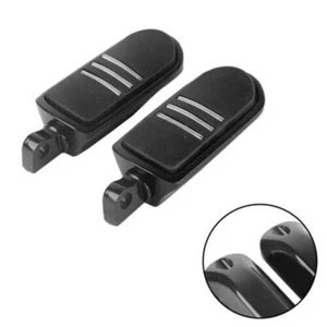 Foot Pegs Pedal Pads Rear Motorcycle Black Black For Harley Night Train 99-2009 - Picture 1 of 16