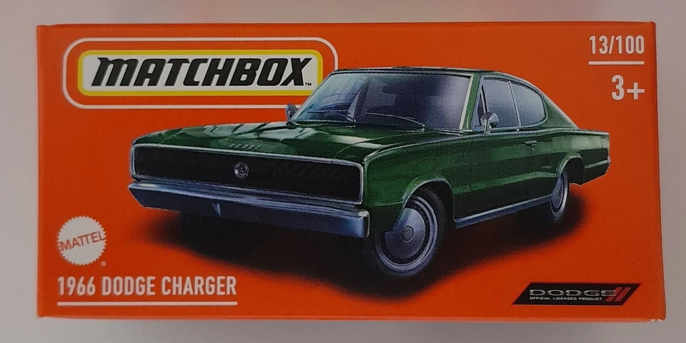 MATCHBOX POWER GRABS 1966 DODGE CHARGER 13/100 HVP94 1:64