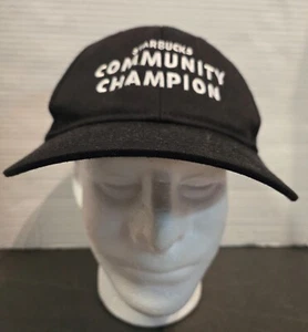 Starbucks Community Champion Port Authority Embroidered Black Hat Adjustable - Picture 1 of 3