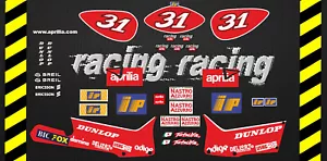 Aprilia rs125 Harada 1998 réplica circuito vinilos stickers decals adhesivos - Imagen 1 de 1