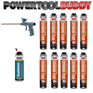 Kit de espuma expansiva acústica y fuego Soudal PU B1 10 x 750 ml, pistola y limpiador 500 ml - Imagen 1 de 1