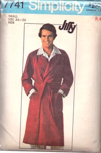 Simplicity 7741 ~ Men's & Women's Front Wrap Robe ~ Size Small - Picture 1 of 2
