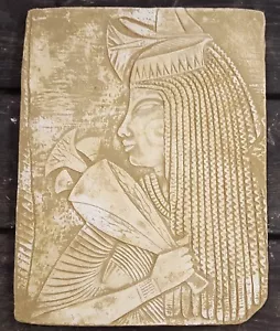 Placa de pared antigua de arenisca para mujer egipcia - Imagen 1 de 2