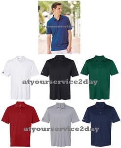 ADIDAS Mens Dri Fit UPF 30 Performance Golf Sport Shirts Size S-4XL NEW A230 - Picture 1 of 12