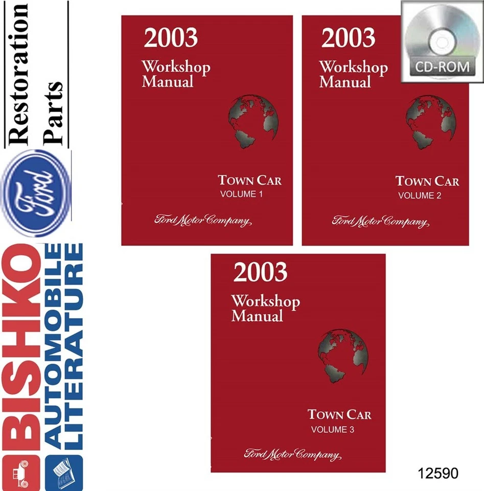 2003 Lincoln Town Car Shop Service Repair Manual CD