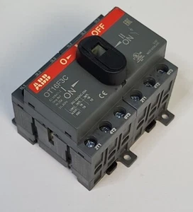 ABB OT16F3C 16AMP CHANGE-OVER SWITCH Motor Disconnect - Used - UK SELLER - Picture 1 of 10