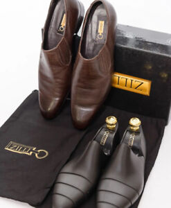 NWB $1750 Zilli Brown Loafers Leather Shoes 9,5UK / 10,5US / 43,5EU