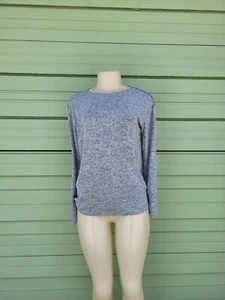NEW ZARA SOFT TOUCH SWEATER SHIRT LIGHT GREY WOMAN Long Sleeve M MEDIUM #7170A - Picture 1 of 12