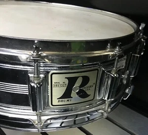 Vintage Rogers Big "R" 5x14 Brass Dynasonic Snare Drum 10 LUG COB  Dyna-Sonic - Picture 1 of 16
