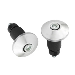 7/8'' Bike Grip Handle Bar End Cap Aluminium Alloy Handlebar Grips Plugs Caps - Picture 1 of 4