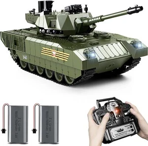 1:18 RC Tank, Russian T-14 Armata Remote Control Tank Model Toy That Shoots BBS - Picture 1 of 6