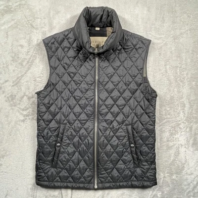 Burberry Brit Vest Mens Medium Black Quilted Detachable Warmer Nylon Gilet - Image 1 of 4
