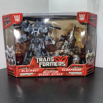 Transformers 2007 Movie Desert Attack Blackout and Scorponok MISB - Image 1 of 4