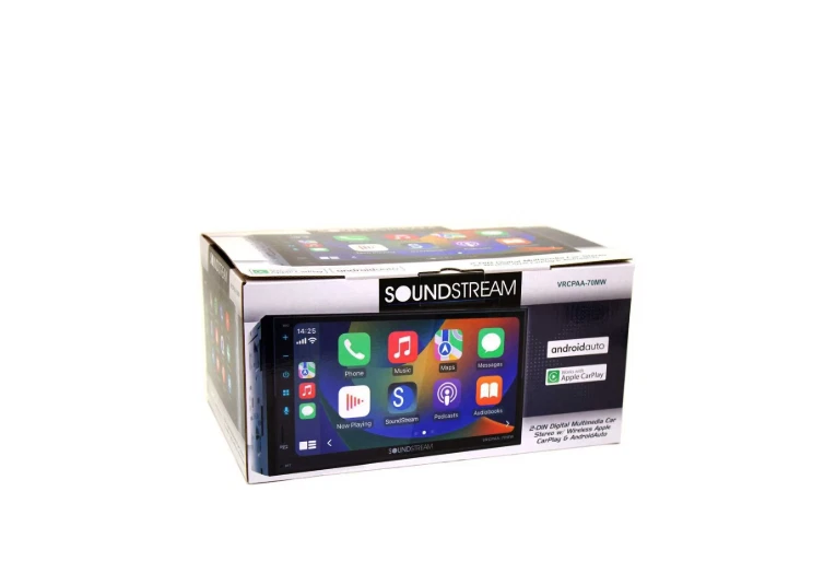 SOUNDSTREAM VRCPAA-70MW Double Din Car WIRELESS Android Auto Apple CarPlay 7" - Image 1 of 3