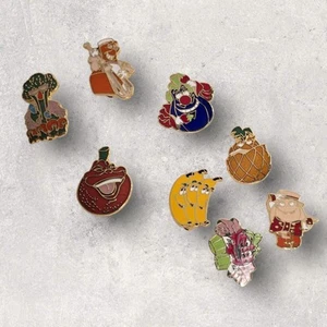(8) RARE Vintage Walt Disney Epcot Land Kitchen Kabaret FULL SET Pin 1982 Pins - Picture 1 of 15