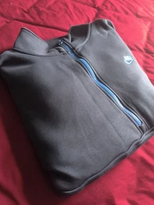 Nike Mens XL Quarter Zip Sweatshirt Polycotton Navy With Blue Zip Highlights - Picture 1 of 8