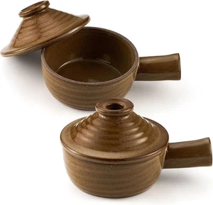 2er Set Eierkocher Eiermikrowelle Herd mit Deckel und Hohlhand Keramikmikrowelle... - Bild 1 von 6