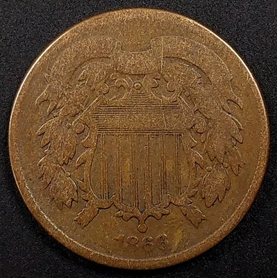1866 Two Cent Piece! - Image 1 of 4