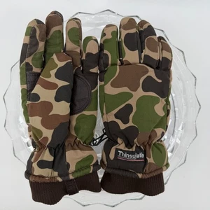 Rocky Thread Mountain Works Camo Thinsulate Winter Gloves Mens Small - Picture 1 of 7