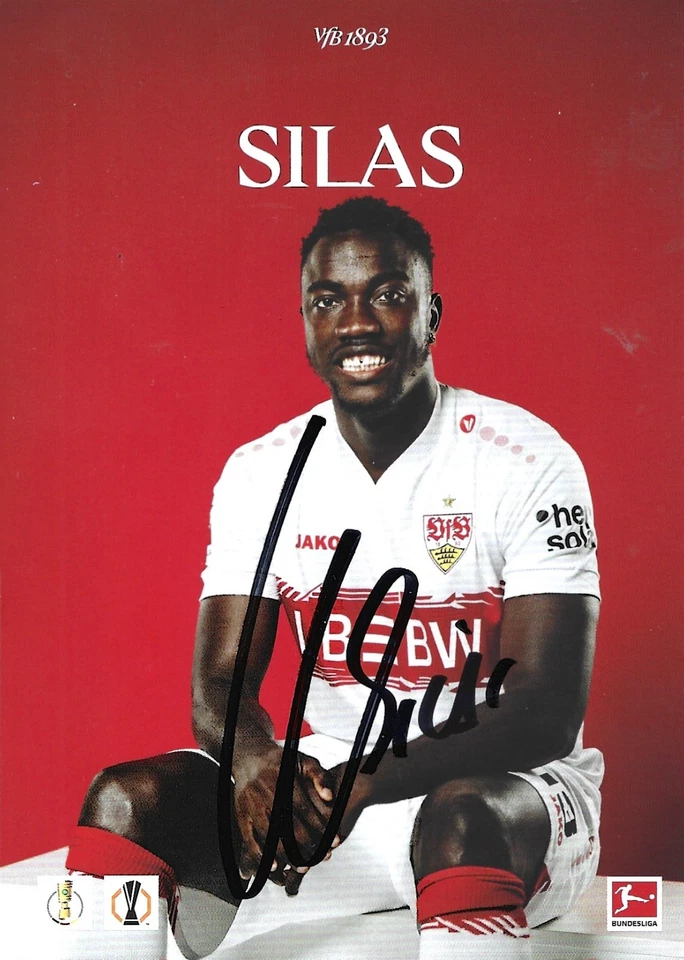 SILAS-VFB STUTTGART-AUTOGRAMMKARTE-25/26-NEU-MEGA-RAR - Bild 1 von 1