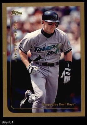 1999 Topps #4 John Flaherty Rays 8 - NM/MT - Image 1 of 2