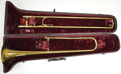 DE COLECCIÓN F.E. TROMBÓN ANTIGUO - MODELO LA - INCLUYE ESTUCHE Foto 1 de 4