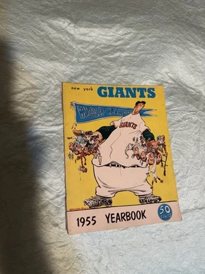 Vintage 1955 new york giants yearbook Willie Mays - Image 1 of 4
