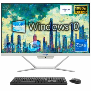 Aio All IN One Touch Screen i7 24 " Full HD Windows 10 8GB 120GB PC Computer - Picture 1 of 8