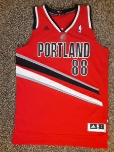 Adidas Swingman Portland Trailblazers Nicolas Batum NBA Jersey Men L +2 Rip City - Picture 1 of 9