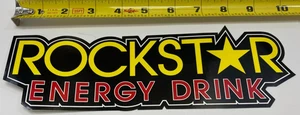 Authentic Rockstar Energy Drink Die Cut Sticker Decal 3"x10" Logo BMX Motocross - Picture 1 of 2