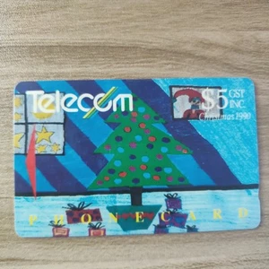 Tarjeta telefónica New Zealand Telecom la noche antes de Navidad - Imagen 1 de 2