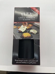 8pc BBQ Flex Grill Mats - Non Stick Cooking Reusable Barbecue Sheets For Burgers - Picture 1 of 5