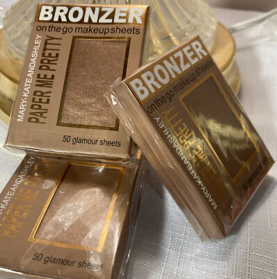 (Lot of 3) Mary-Kate and Ashley On the Go Bronzer Paper Makeup Sheets Sunkissed - Image 1 of 4