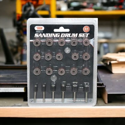 Juego de batería de lijado IIT 80615, 51 piezas, paquete de 3, 120 bandas de grano NUEVO Foto 1 de 4